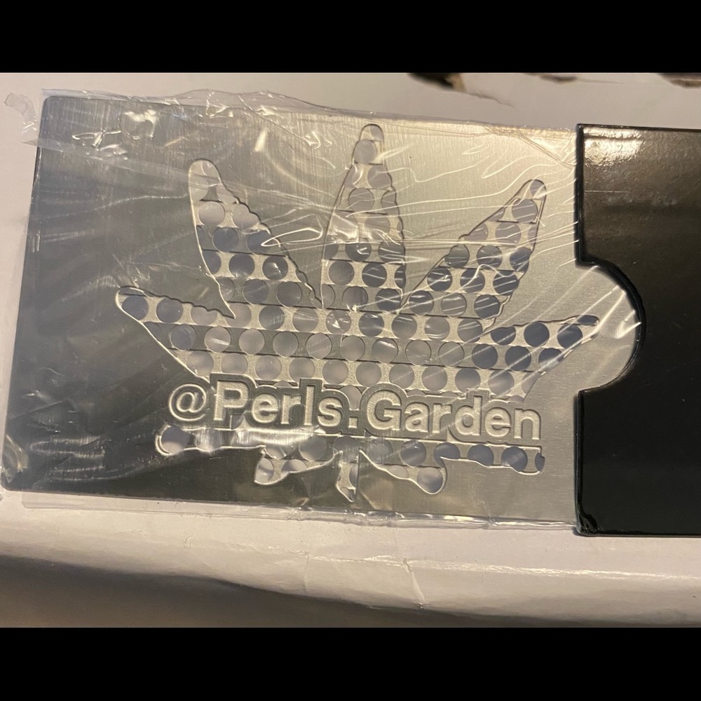 Metal Grinder Card Travel Wallet Sized